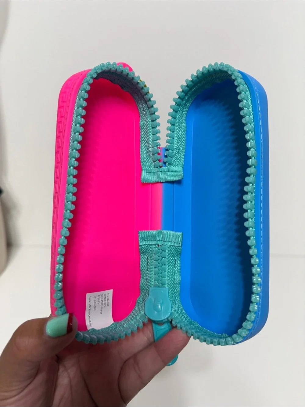 Versace Kids Biggie Blue Silicone Glasses Case Only
